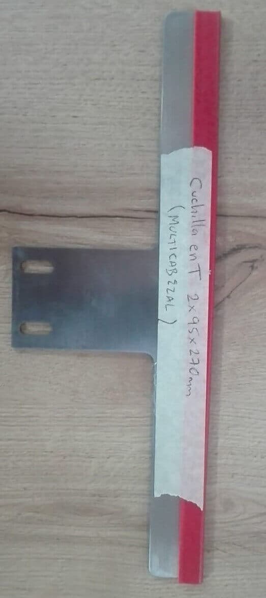 CUCHILLA EN T  270MMX95MMX2MM - Imagen 1
