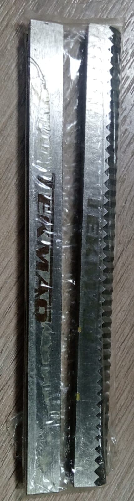 CUCHILLA Y CONTRACUCHILLA 125MM X 10MM X 5MM ZIG ZAG - Imagen 1