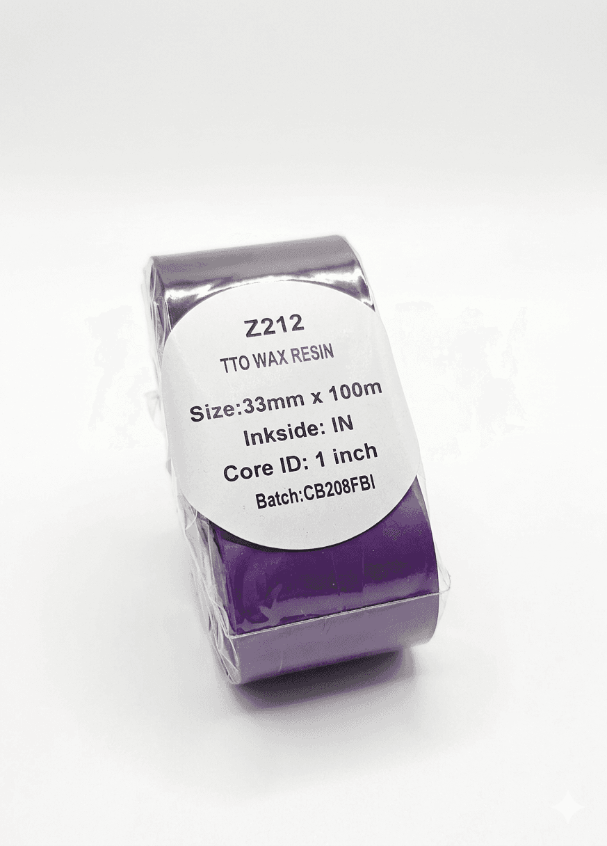 CINTA THERMAL TRANSFER 55MM X 100M IN NEGRA - Imagen 1