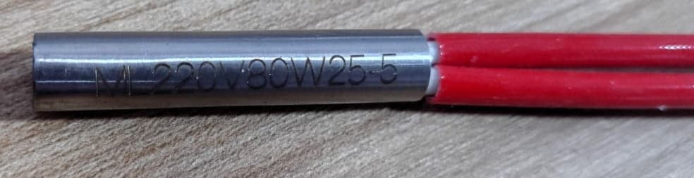 RESISTENCIA TIPO CARTUCHO 40MM X Ø7.7MM  220V 80W - Imagen 1