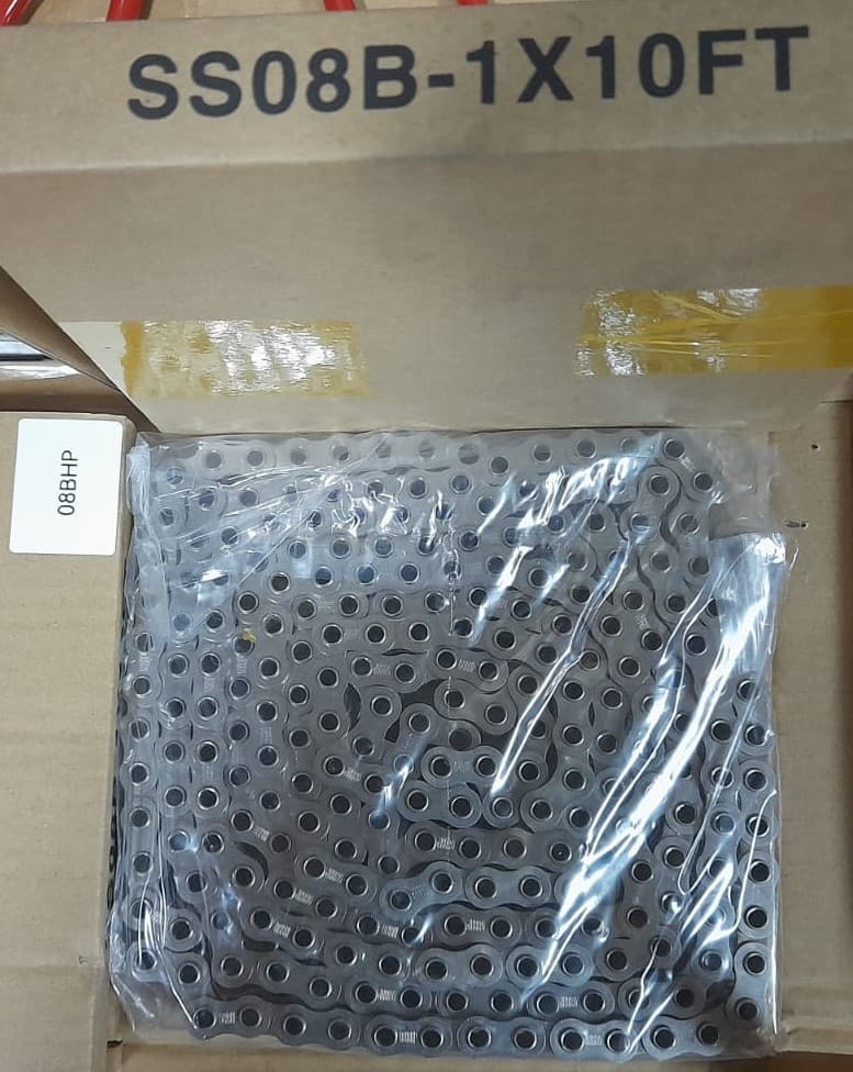 CADENA HOLLOW PIN INOX SS08B-1X10FT (3.05 MT) - Imagen 1