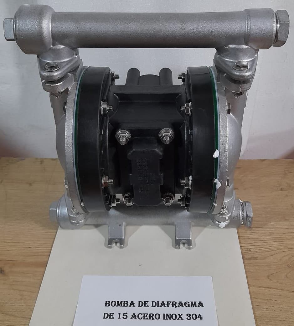 BOMBA DE DIAFRAGMA DE 15 ACERO INOX 304 - Imagen 1