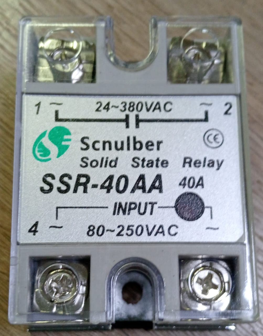 RELEVO ESTADO SOLIDO SSR-40AA - 40A , IN 80-250 VAC - Imagen 1