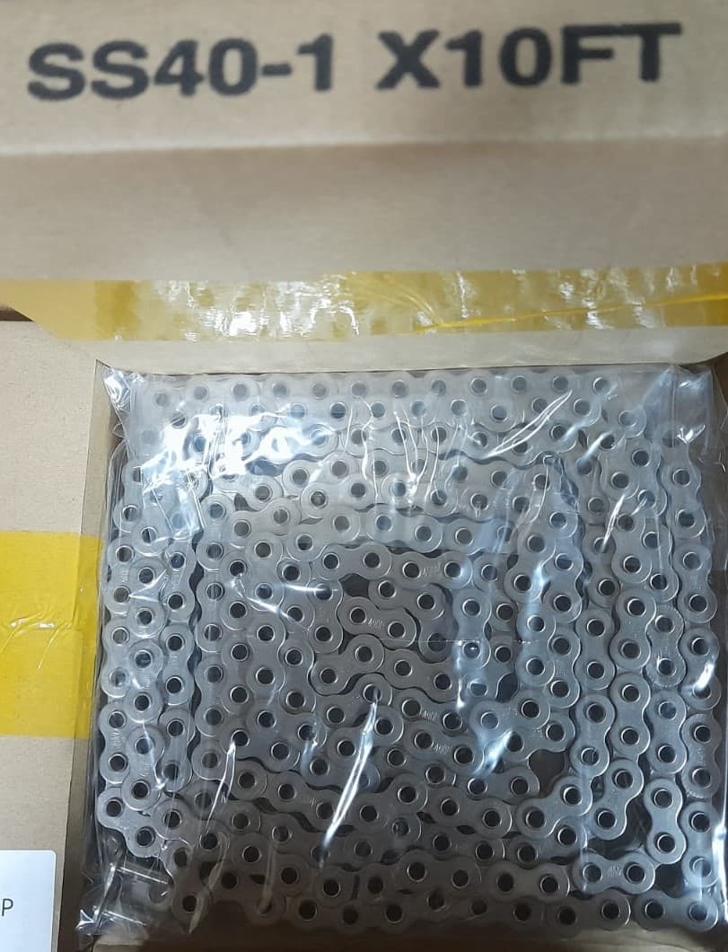 CADENA HOLLOW PIN INOX SS40-1X10FT (3.05 MT ) - Imagen 1