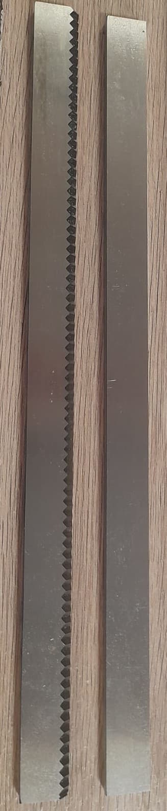 CUCHILLA Y CONTRACUCHILLA 225MMX10MMX5MM ZIG-ZAG - Imagen 1