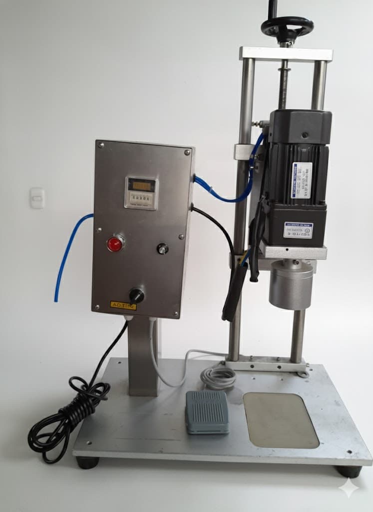 TAPADORA MANUAL YL-P 110V 120W 15-20 BOTELLAS X MINUTO
