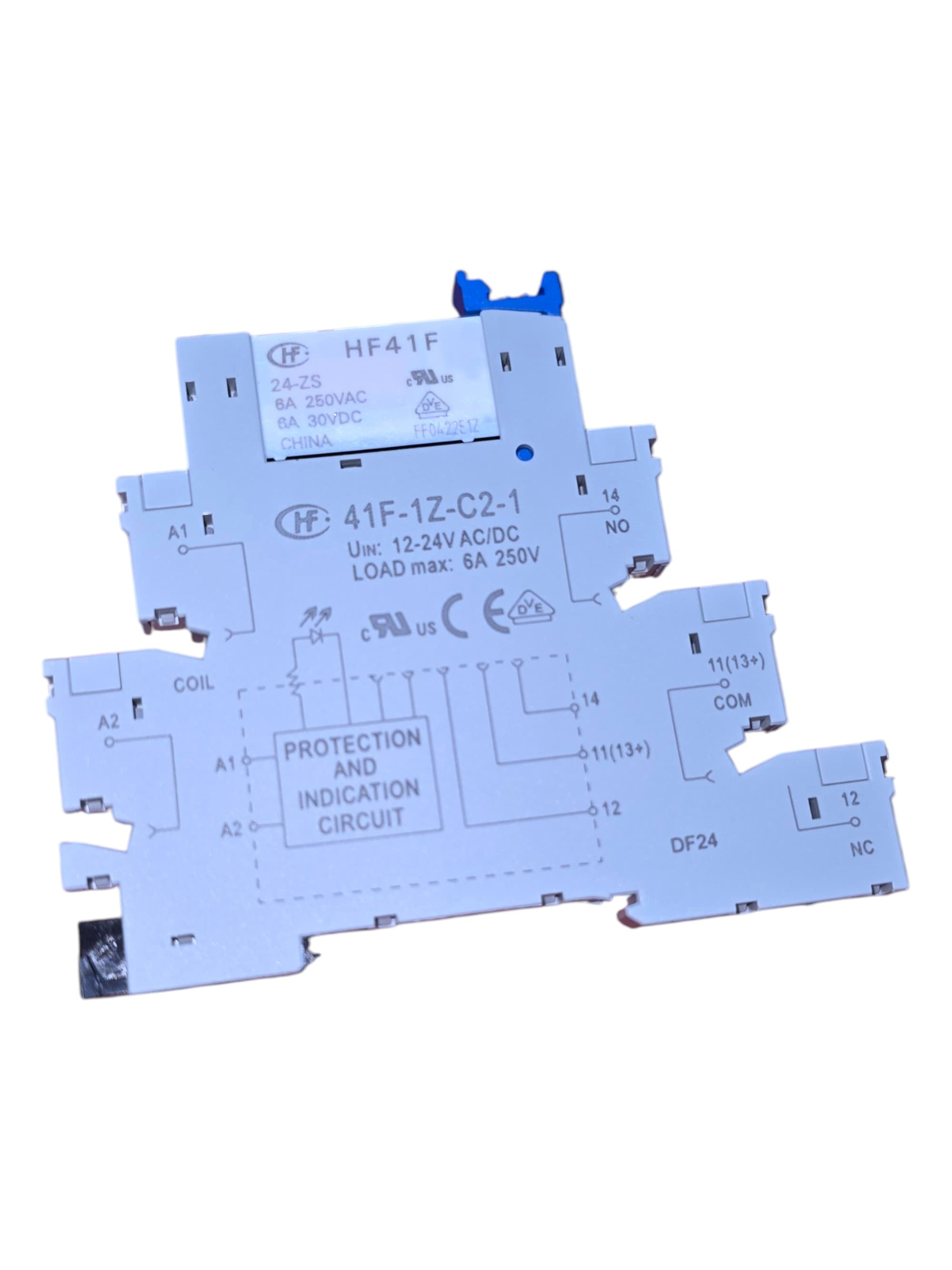 RELEVO 41F-1Z-C2-1 12-24V AC/DC 6A 250V - Imagen 1