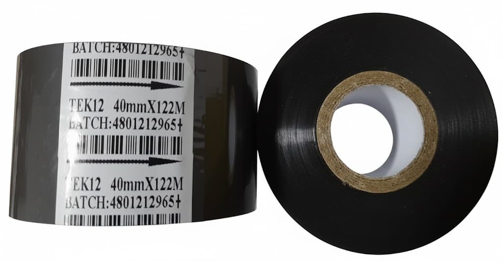 CINTA HOT STAMPING 40MM X 122M NEGRA