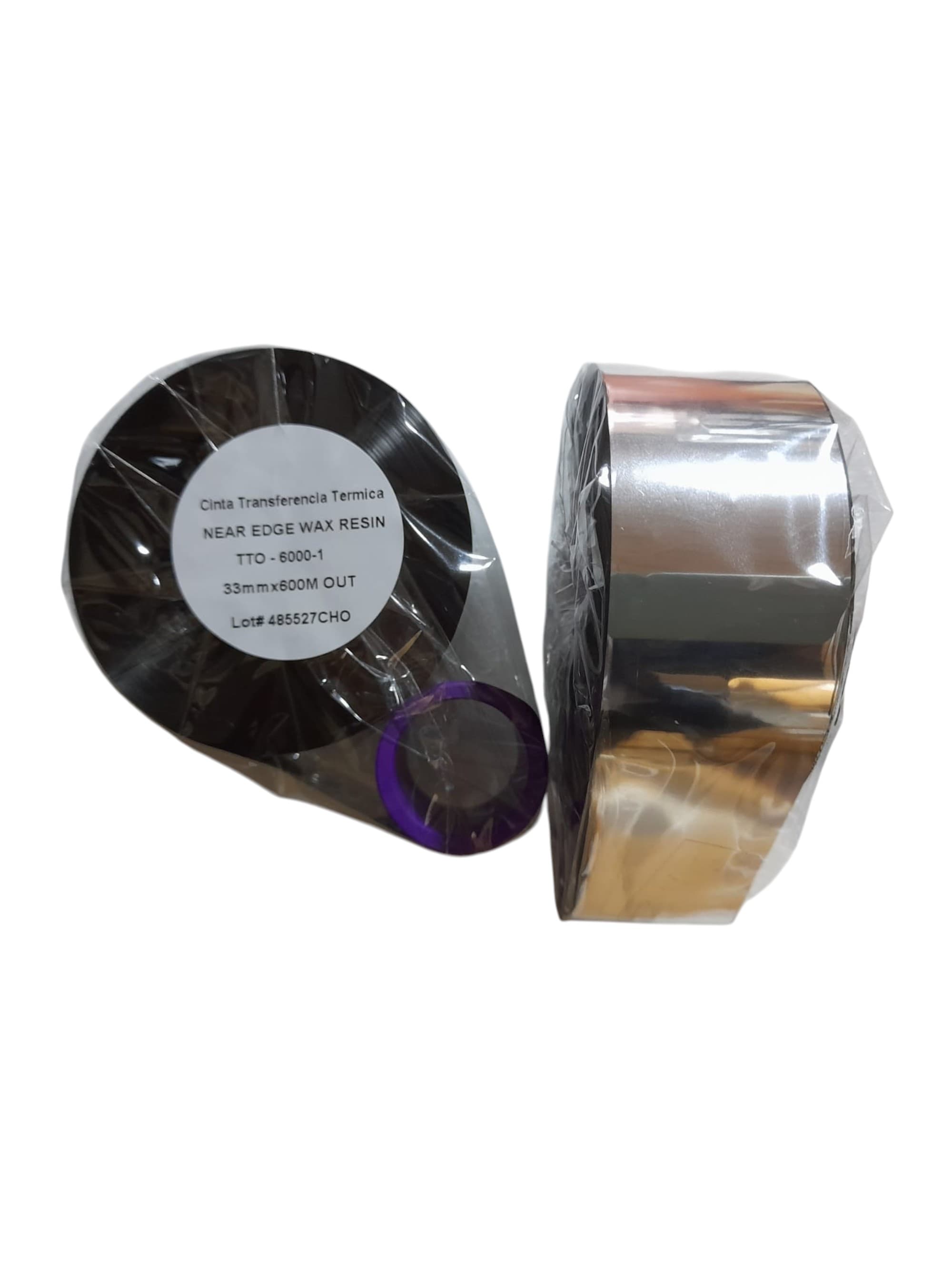 CINTA THERMAL TRANSFER 33 MM X 600M NEGRA - Imagen 1