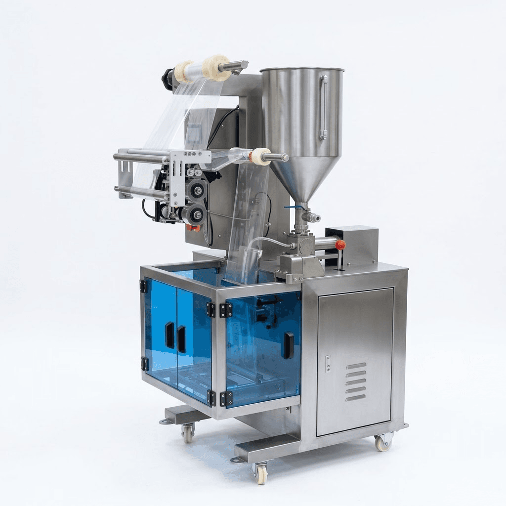 MÁQUINA VERTICAL DE LÍQUIDOS CON SELLADO POSTERIOR JK-320LB - Imagen 1