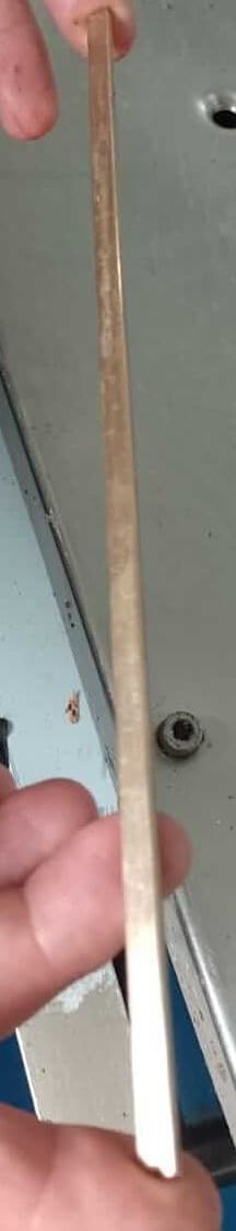 PLATINA BASE PARA CADENA DE ALIMENTACIÓN EN BRONCE 2.20 MT - Imagen 1