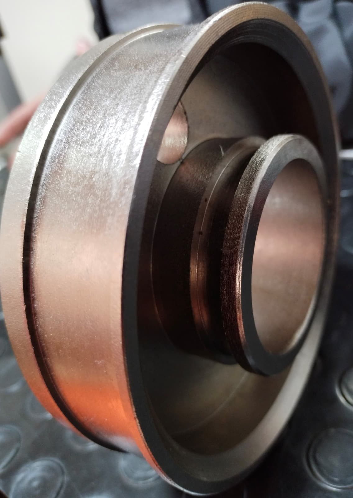 POLEA FRENO METALICA PARA PORTABOBINA - Imagen 1