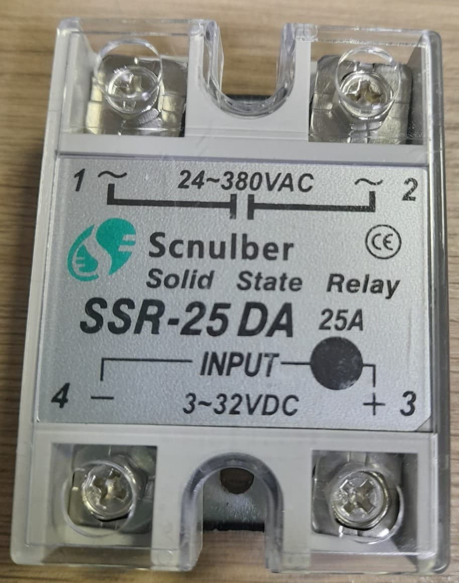 RELEVO DE ESTADO SÓLIDO SSR-25DA 25A , IN 3-32VDC - Imagen 1