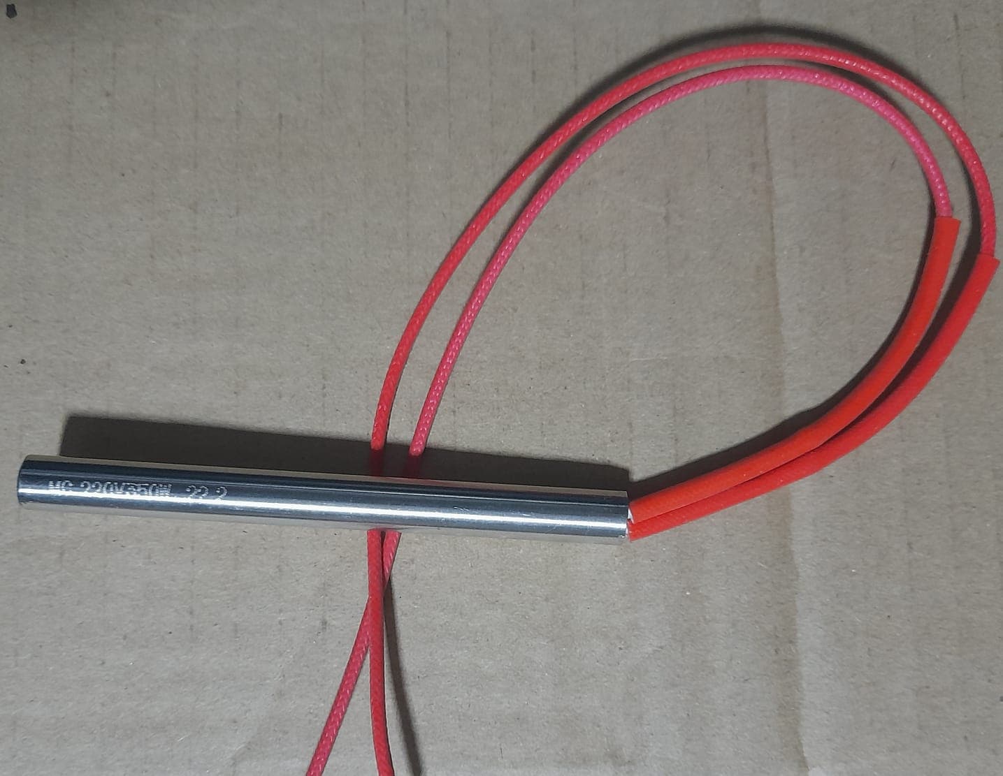 RESISTENCIA TIPO CARTUCHO 100MM Ø9.5 (3/8) 220V 350W SELLE LONG. - Imagen 1