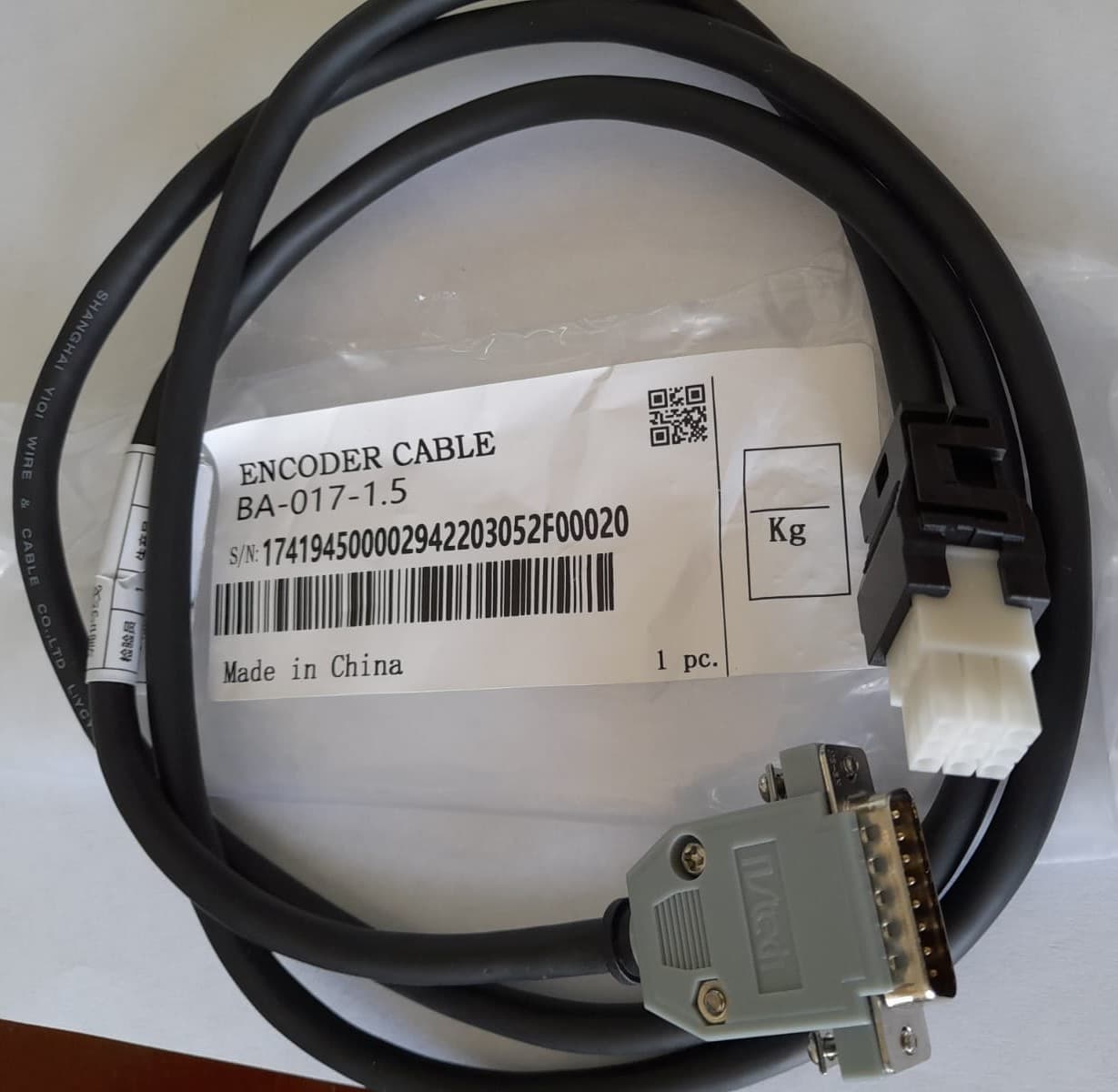 CABLE ENCODER PARA DRIVER DORNA ( RAMO ) BA-017-1.5M