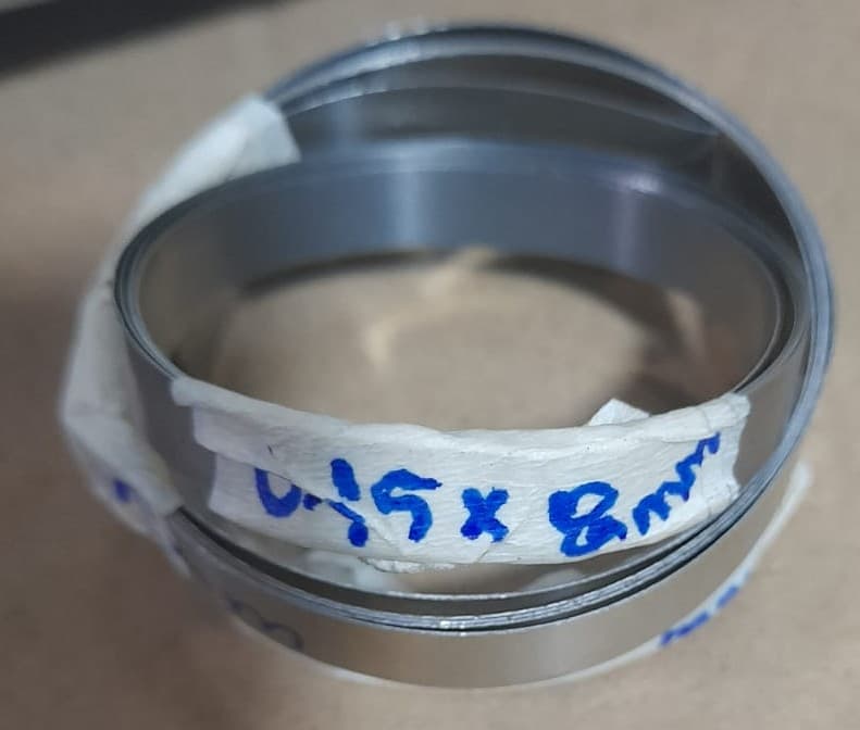 RESISTENCIA PLATINA FERRONIQUEL PLANO 0.15X8MM ( POR METRO ) - Imagen 1