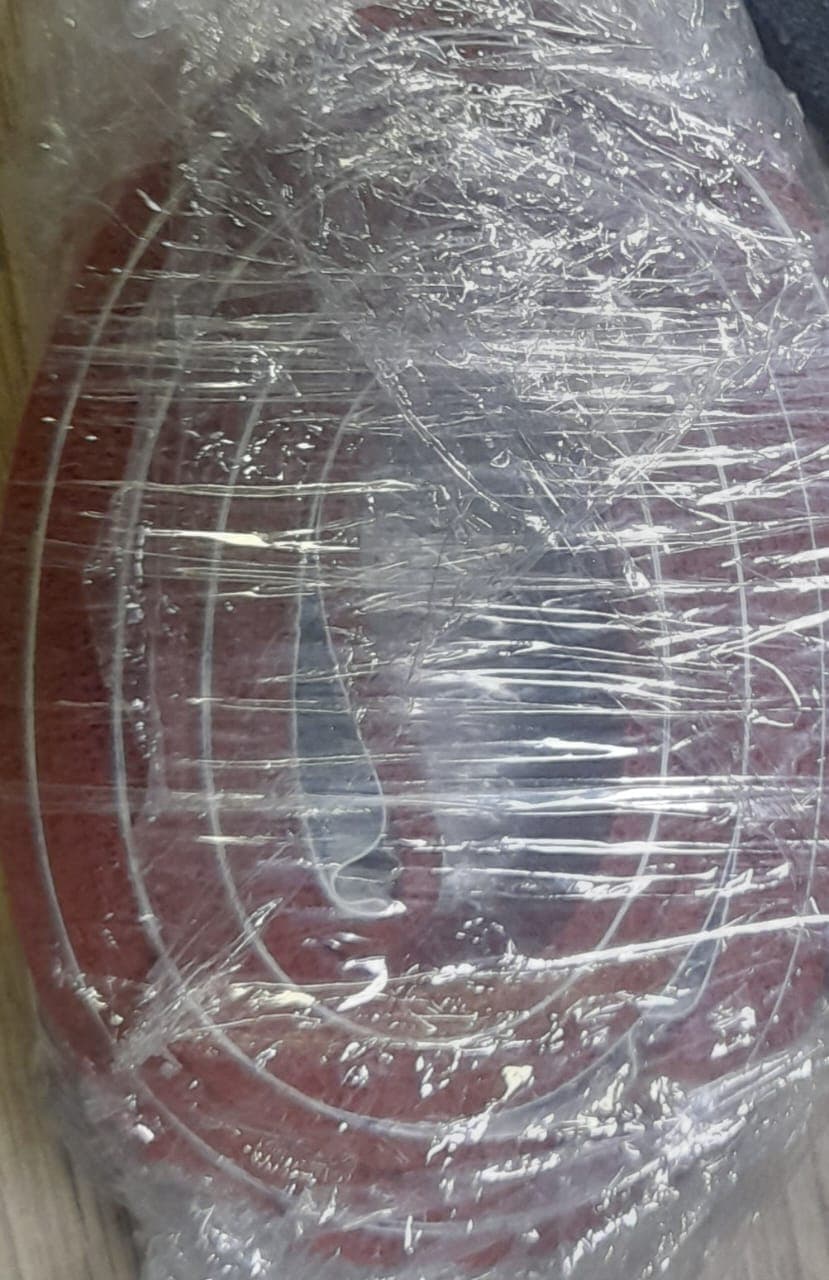 SUFRIDERA DE SILICONA ROJA CON PEGANTE PARA FORMADOR MAQ. VERTICAL 1MT - Imagen 1