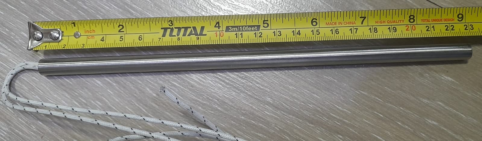 RESISTENCIA TIPO CARTUCHO 230MM Ø9.5 (3/8) 220V 350W SELLE TRANSVERSAL - Imagen 1