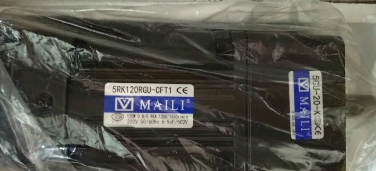 MOTO REDUCTOR 120 W - 1 FASE 220V , 50/60 HZ- RATIO 1/20 ( 5GU-20K ) - Imagen 1