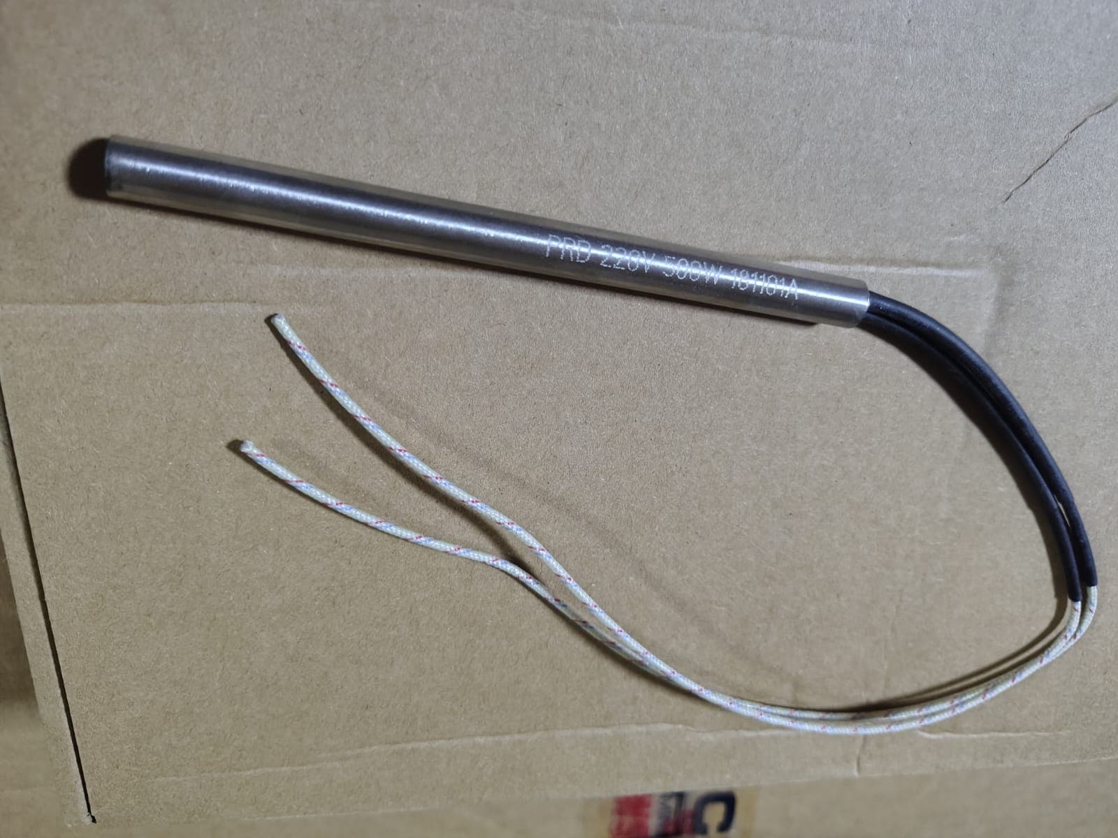 RESISTENCIA TIPO CARTUCHO 130MMØ9.4(3/8) 220V 500W SELLE TRANS/LONGI. - Imagen 1