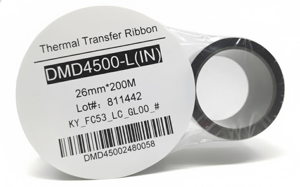 CINTA THERMAL TRANSFER 26MM X 200 M+ CHIP NEGRA PARA DC24A / DC24A-E