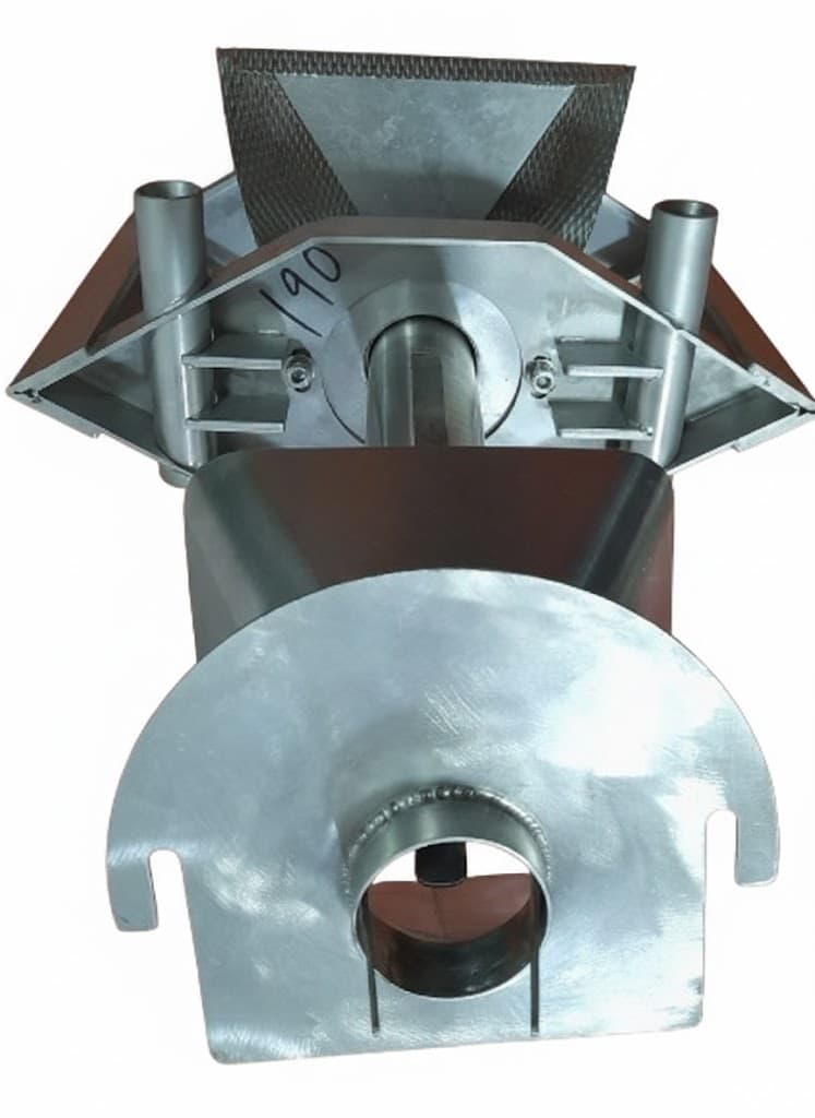 CUELLO FORMADOR MÁQUINA VERTICAL CON TUBO Y LÁMINA DE SOPORTE 190MM - Imagen 1