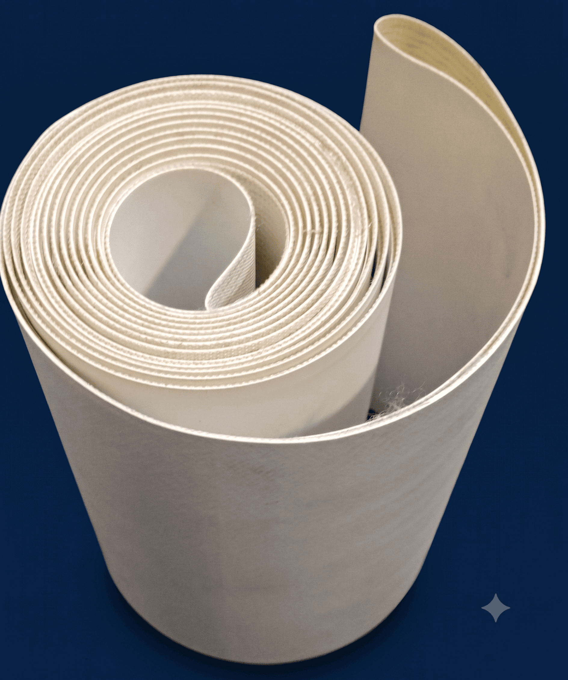 BANDA TRANSPORTADORA POLIURETANO COLOR BLANCA 2 LONAS 5060X140X1.4MM